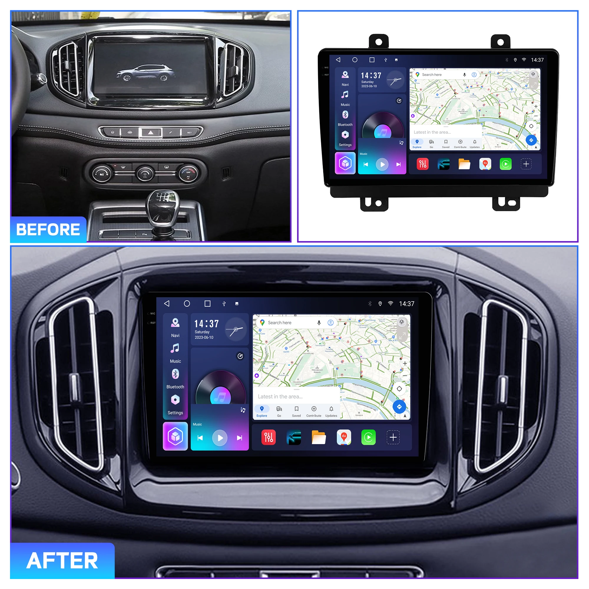 Penhui for Chery Tiggo 7 2016 - 2020 Android Car DVD Multimedia Player Screen Audio Video 2 Din DSP Bluetooth CarPlay Radio