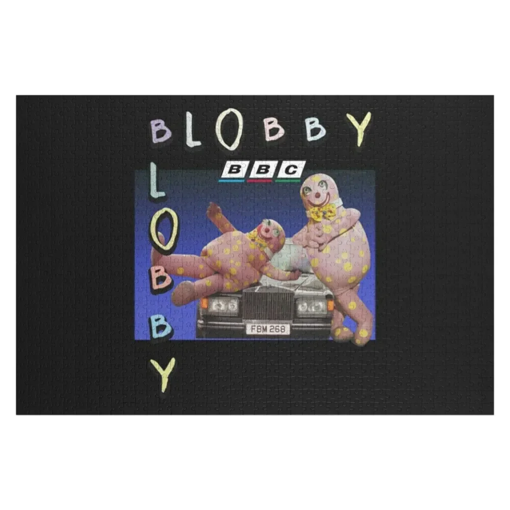 BLOBBY 90s VINTAGE Jigsaw Puzzle Wooden Name Custom Child Gift Animal Puzzle