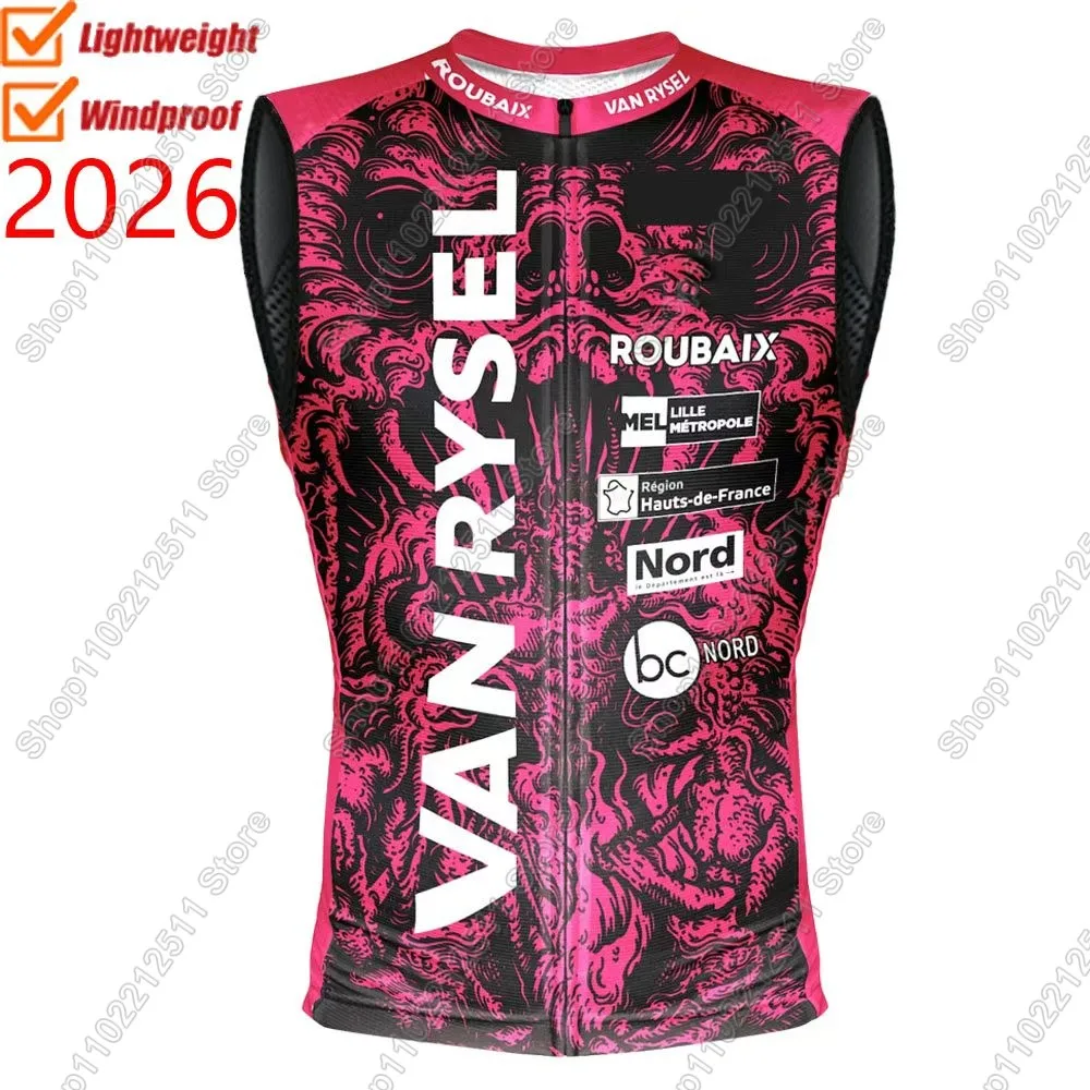 

2026 Van Rysel Roubaix Team Wind Vest Cycling Vest Windproof Lightweight Race Road Cycling Jersey Sleeveless MTB Maillot Ropa