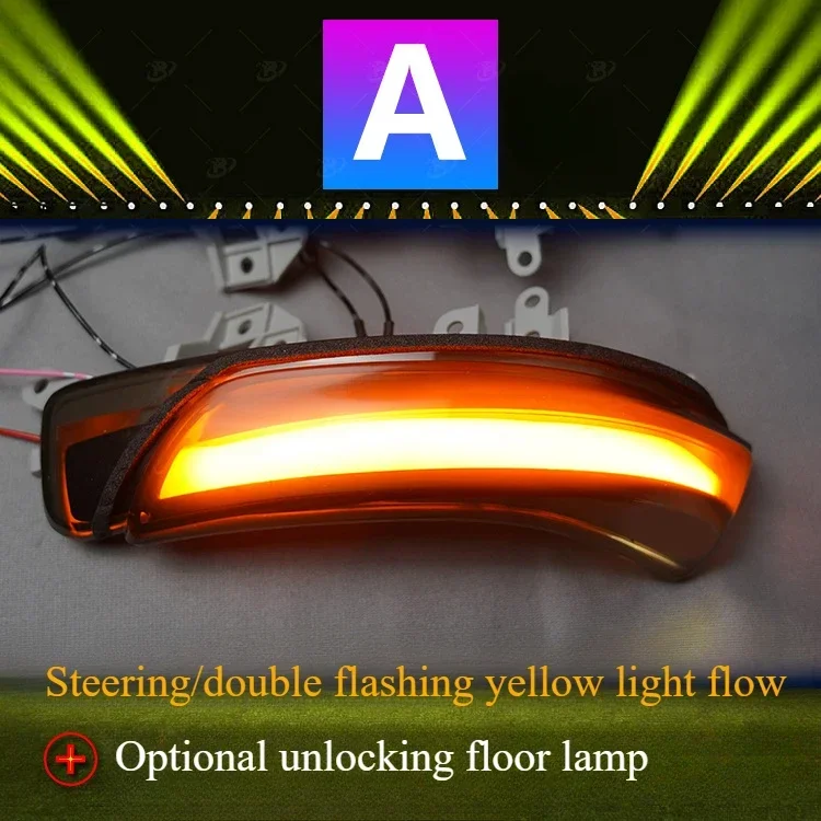 

For Toyota GZE20 WISH Series Rearview Mirror Running Turn Signal Light A Touch of Blue Modification