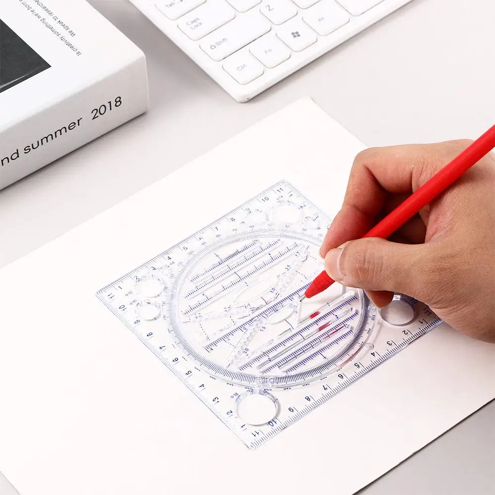 Ellipse Stereo Template Springhall Angle Geometric Drawing Template Circle Maker Drawing Ruler Multifunctional Drawing Ruler