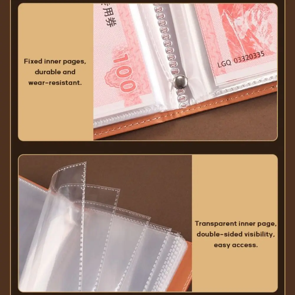 Thick PU Leather 100 Envelope Challenge Binder With Password Lock Waterproof Saving Money Notebook Reusable Budget Saving Book