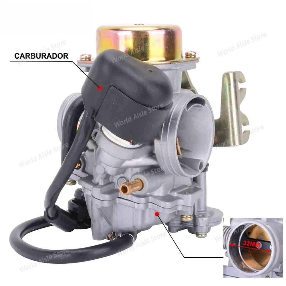 High-quality For CVK32 Carburetor Replacement Part for GY6 150-250CC Motorcycle