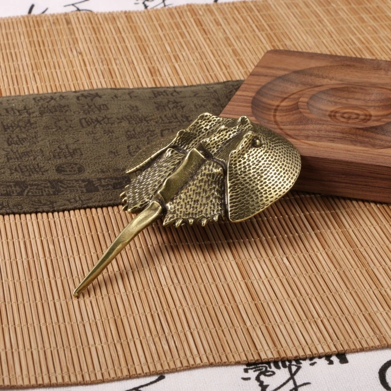 Vintage Brass Brings Wealth Chinese Turtle Ancient Marine Creatures Handicrafts And Ornaments