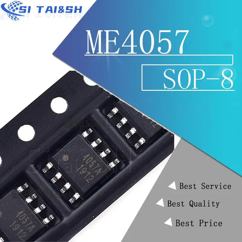 Si Tai & SH 10 teile/los ME4057 ME4057A SOP8 4,2 V lithium-ionen batterie linear ladegerät mobile IC Neue spot qualitätssicherung