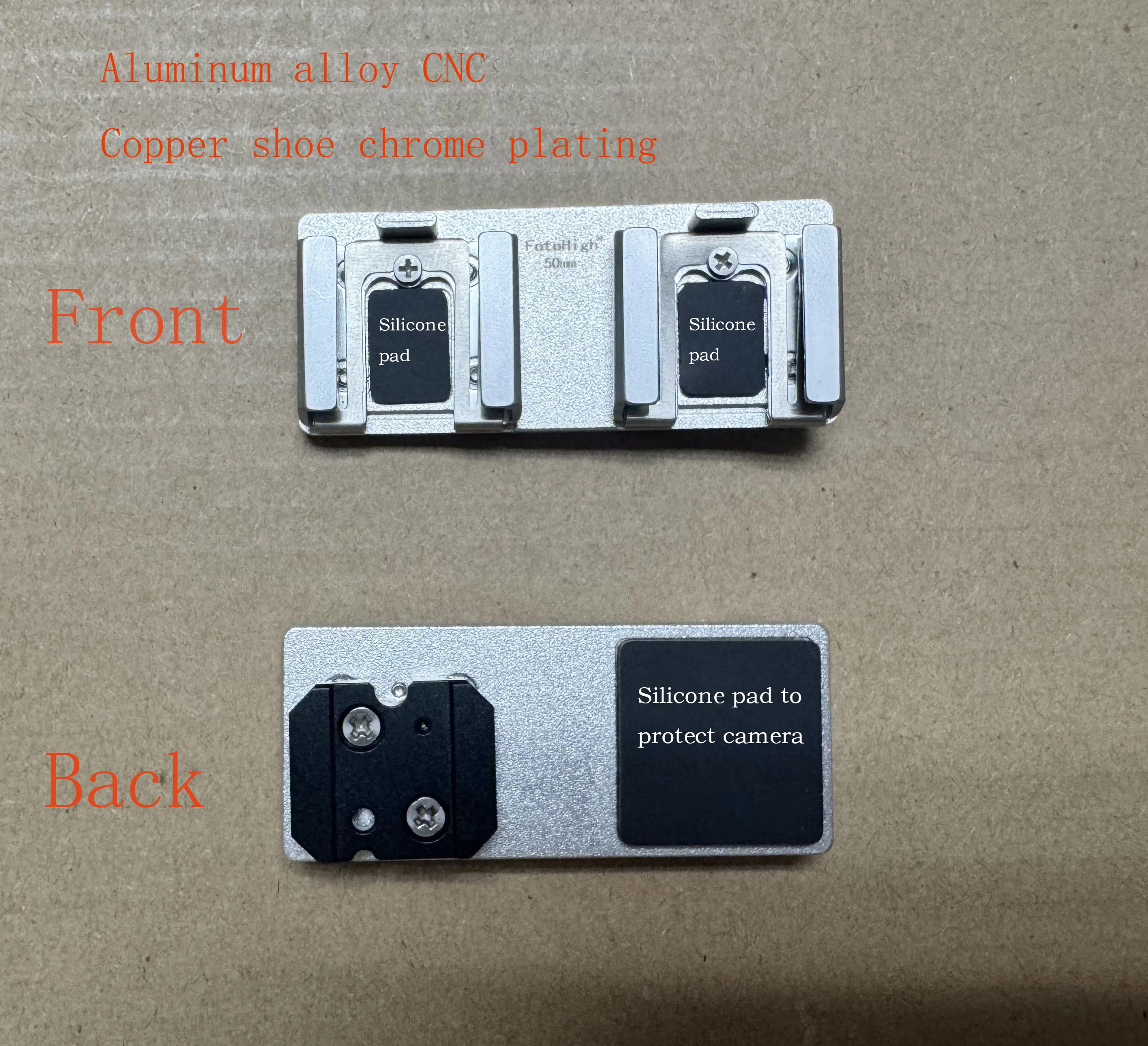 Neuer Dual-Kaltplatten-Adapter aus massivem Messing für Entfernungsmesser-Filmkameras