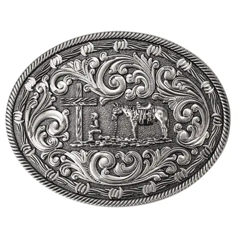 Metal Belt Buckle The Confession of Western Cowboys