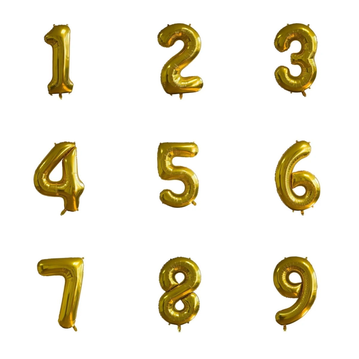 

32inch Golden Gradient Number Foil Balloon 1-9 for Kids Birthday Party Decor Baby Shower Bridal Shower More Options Avaliable