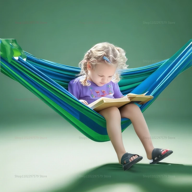 أرجوحة للتخييم في الهواء الطلق، لفة جانبية مزدوجة سميكة لمنع غرفة النوم وغرفة النوم الداخلية وصالة التأرجح والسفر المحمولة وخفيفة الوزن