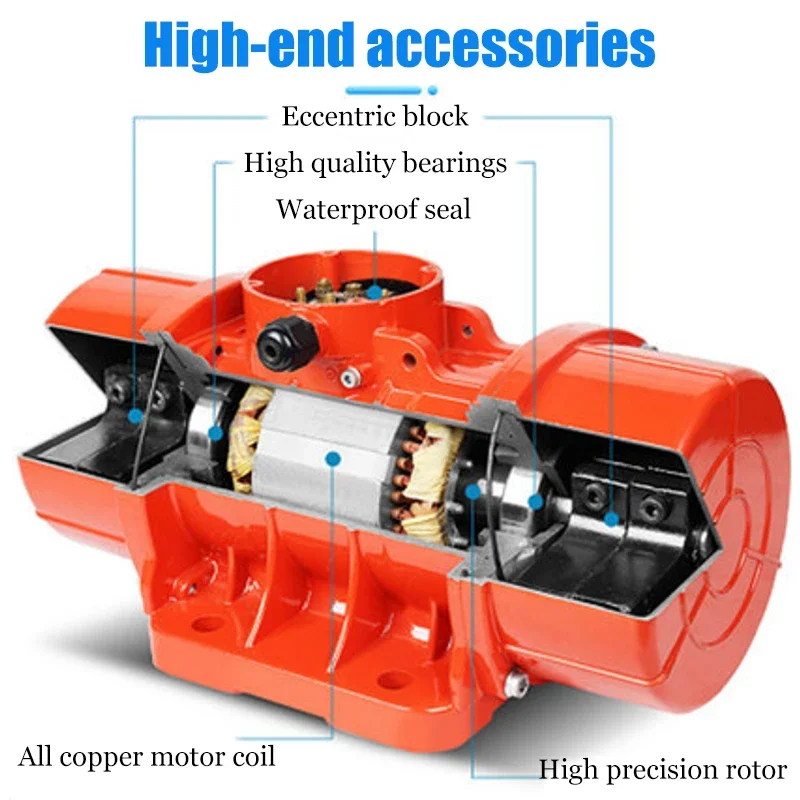 Hot sale MVE YZS YZU YBZ vibration motor for vibrating table feeder silo screen Frequency of Speed Regulation ac Vibration motor