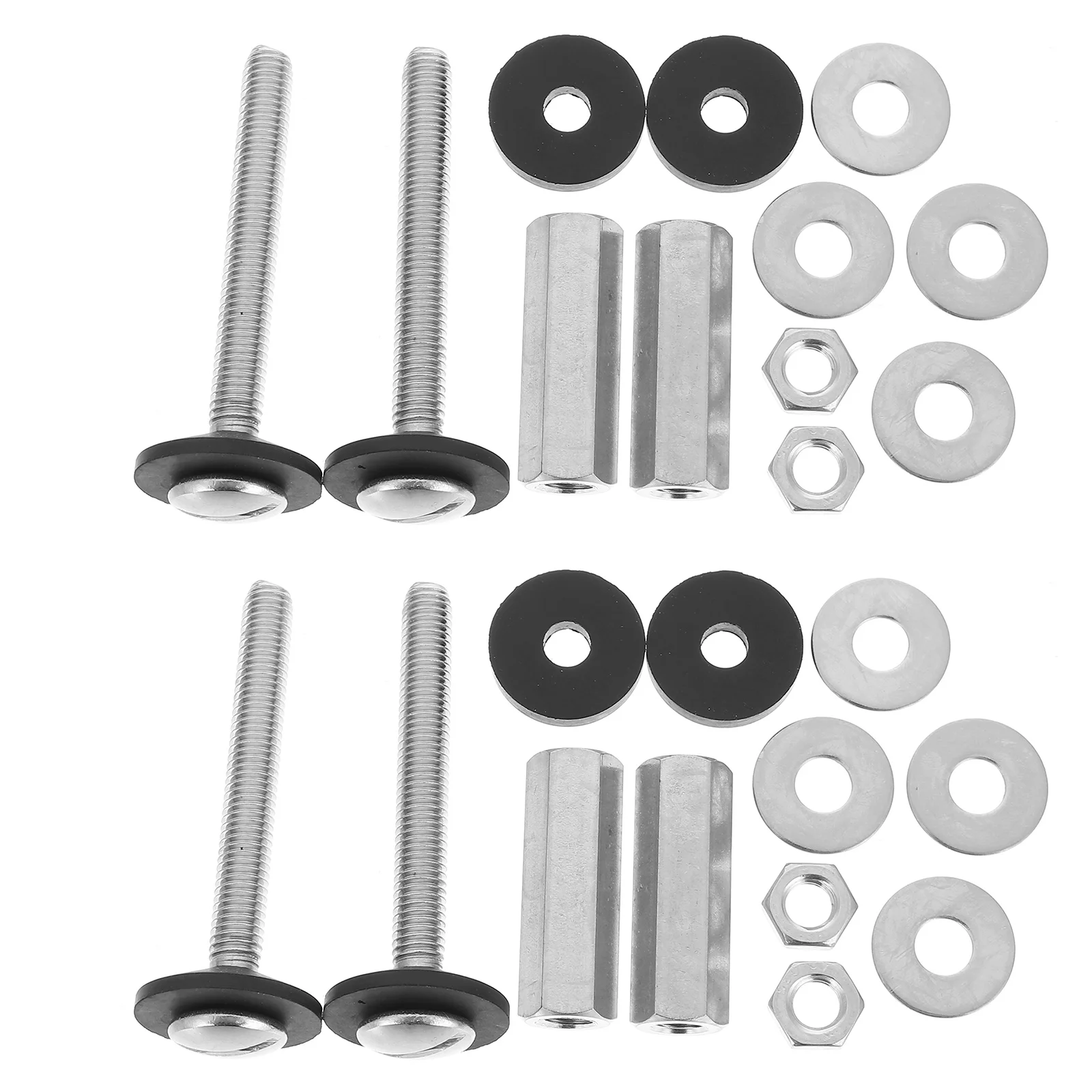 

4pcs Stainless Steel Toilet Tank Screw Bolt Kit for Seat Bowl Fixing Nut Waterproof Installation Bath Accessories