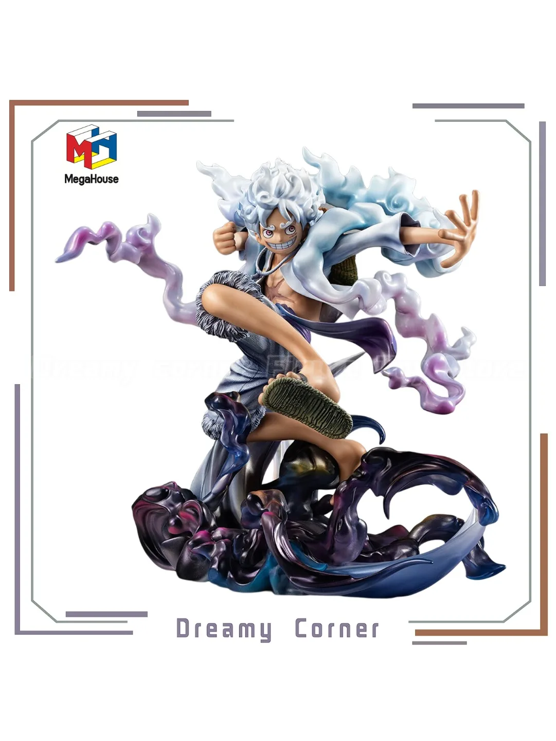 【Op voorraad】Originele MegaHouse POP ONE PIECE WA-MAXIMUM Monkey D. Luffy GEAR 5 figuurornamenten - afbeelding 2