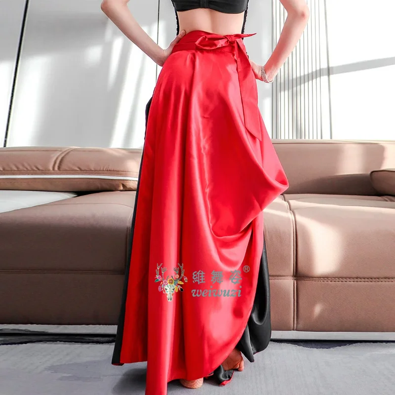 Spanisches Stierkampf-Kleid Flamenco-Tanzkostüm Eröffnungstanz Großer Schwung Volles Kleid Erwachsenen-Flauschiges Zigeuner-Tanzkleid – Detail 5