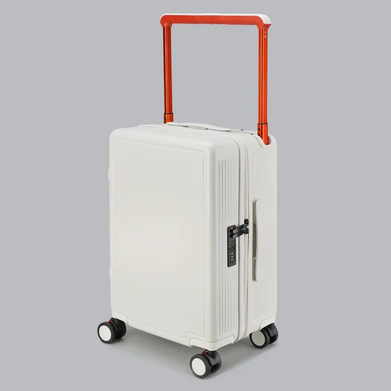 Valise de Voyage à Roulettes Universelle, Large Tirant, 20 Pouces, observateur, Boîte à Mot de Passe pour Étudiant, 4 Pouces