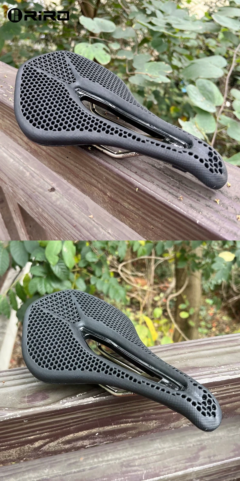 RIRO MTB 3D Fahrradsattel Honeycomb Bionic Struktur Bequemes Kissen Verschleißfestes, langlebiges, rutschfestes Rennradzubehör – Detail 11