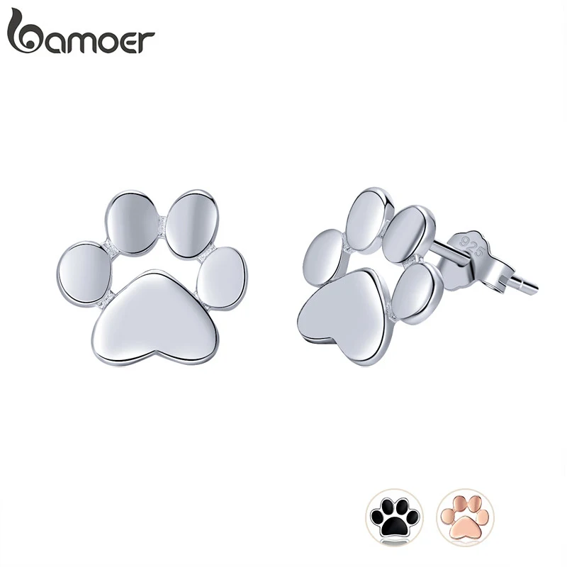 Sterling Silver Animal Paw Earrings