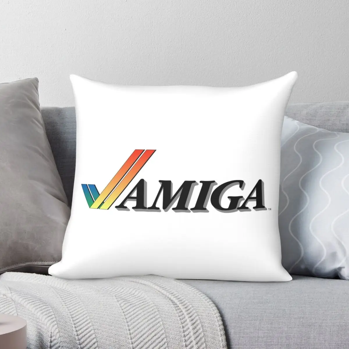 Amiga Pillowcase Polyester Linen Velvet Pattern Zip Decor Throw Pillow Case Sofa Cushion Cover Wholesale 18