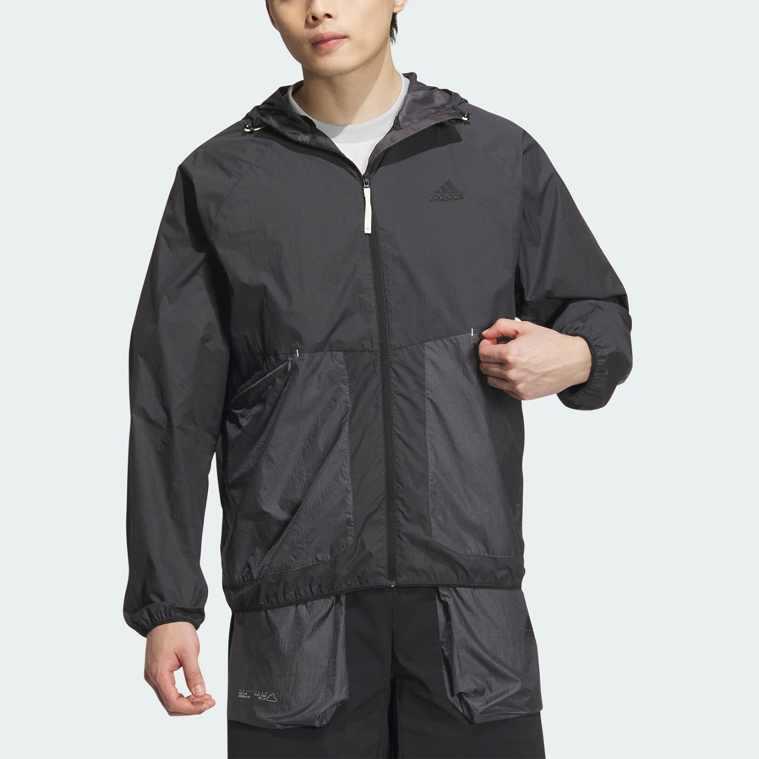 

Официальная новая мужская свободная спортивная куртка Adidas с капюшоном JI8658