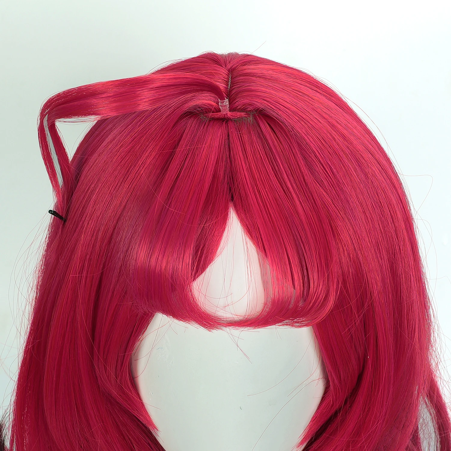 Парик для косплея Ninfu 100 см, длинный аниме-игровой парик Arknights Ombre, розово-красный градиент, синтетический парик с челкой, волнистый парик для косплея, женский