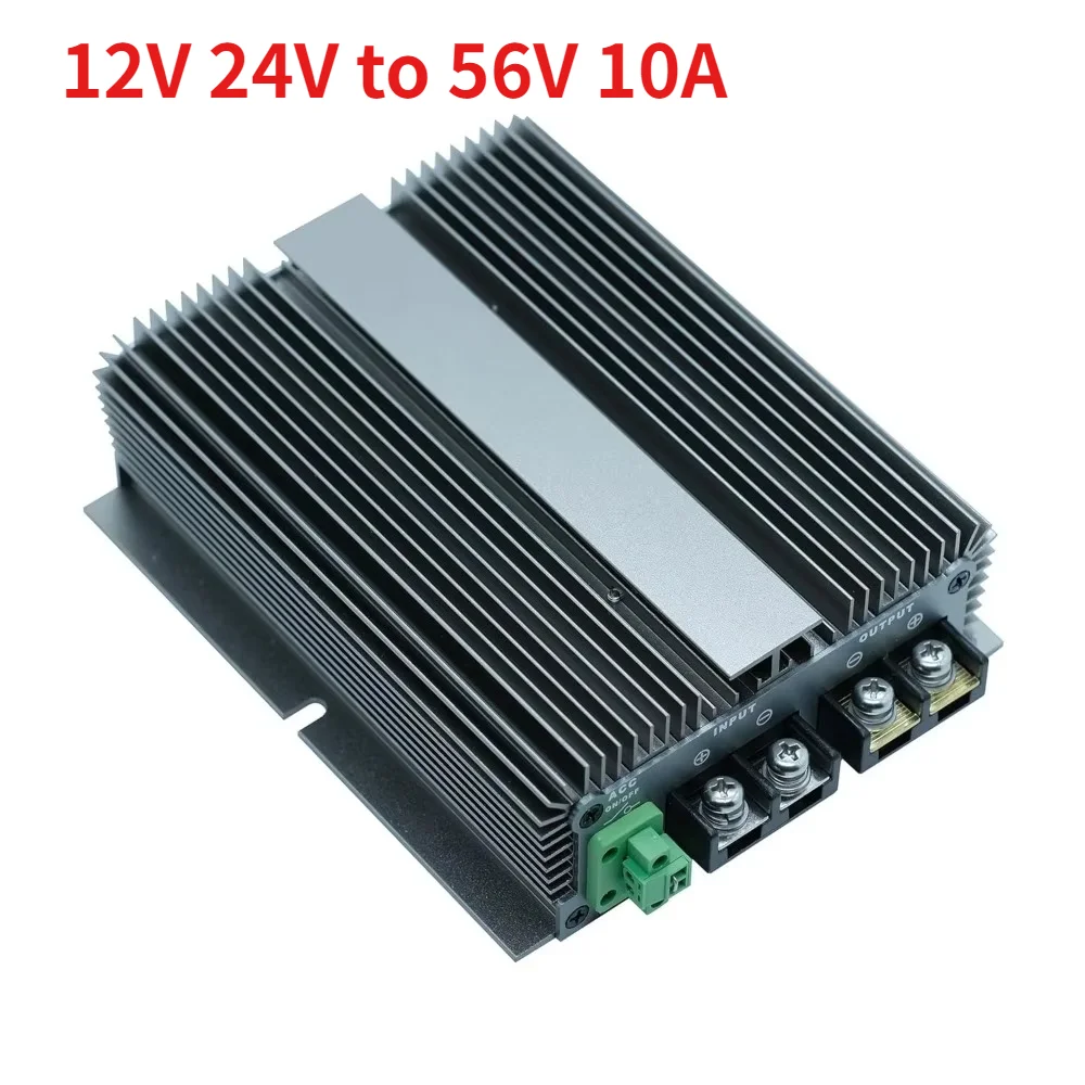 DC to DC 12V 24V to 56V 10A 560W Charge 48V Battery Converter for Using Charging in RVs Vehicles Boats Yachts with Acc Ignition