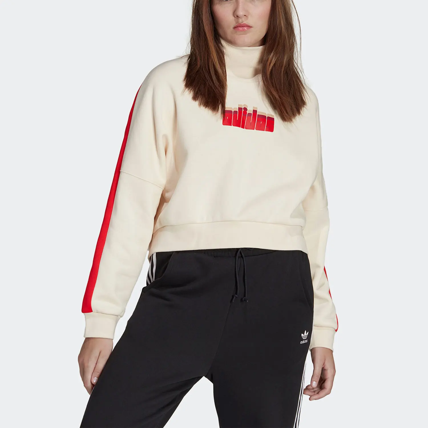 

Adidas Originals Trefoil Winter Women's Casual Sports Round Neck Sweatshirt IA3932