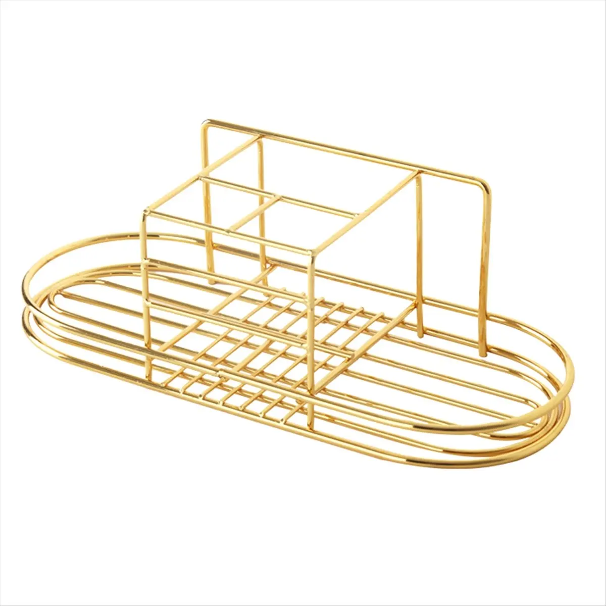 KSOL Wall Mounted Bathroom Razors Storage Rack Cosmetics Space Saving Stand Ventilated Iron Home Toothpaste Toothbrush Holder