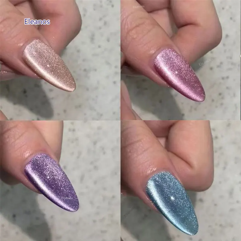 Eleanos galaxy 25 farben katzenauge gel politur set mit farbmuster 9d magnet gel benötigen top coat uv led gel sammlung nagel gel kit