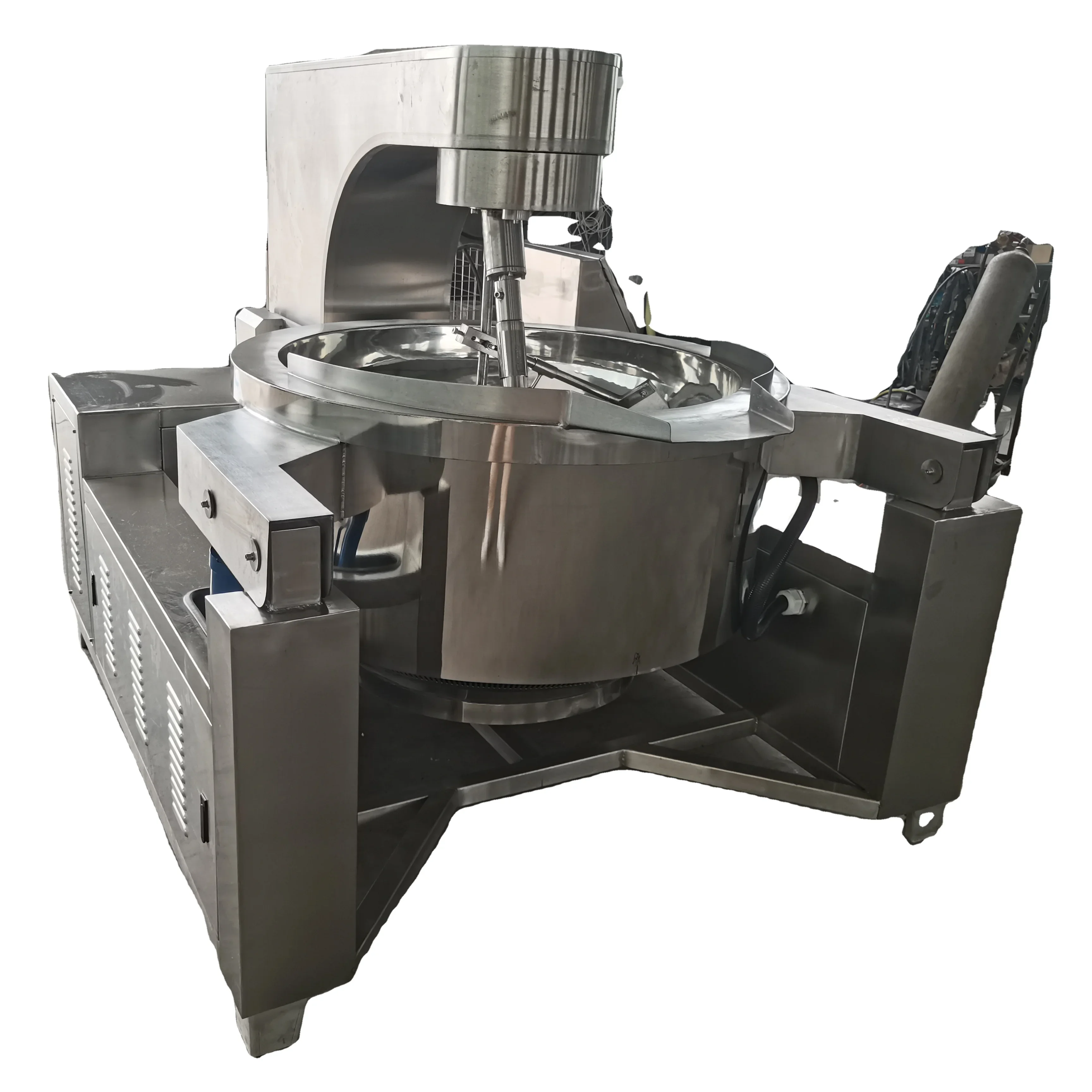 Hot Sale Large Scale Industrial Chicken Popcorn Manufacture Frying MachineTumbler Popcorn Producing Machine 100-600L