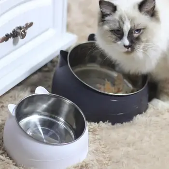 Heat Pet Bowl Food Winter Heated Feed Cage Bowl Constant Temperature Heating Thermostat Dog Basin Cat Electric Bowl 5