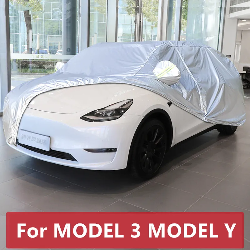 For MODEL 3 MODEL Y Car cover car cover Car cover dustproof soil anti-painting paint Rainproof sunscreen insulation sunshade