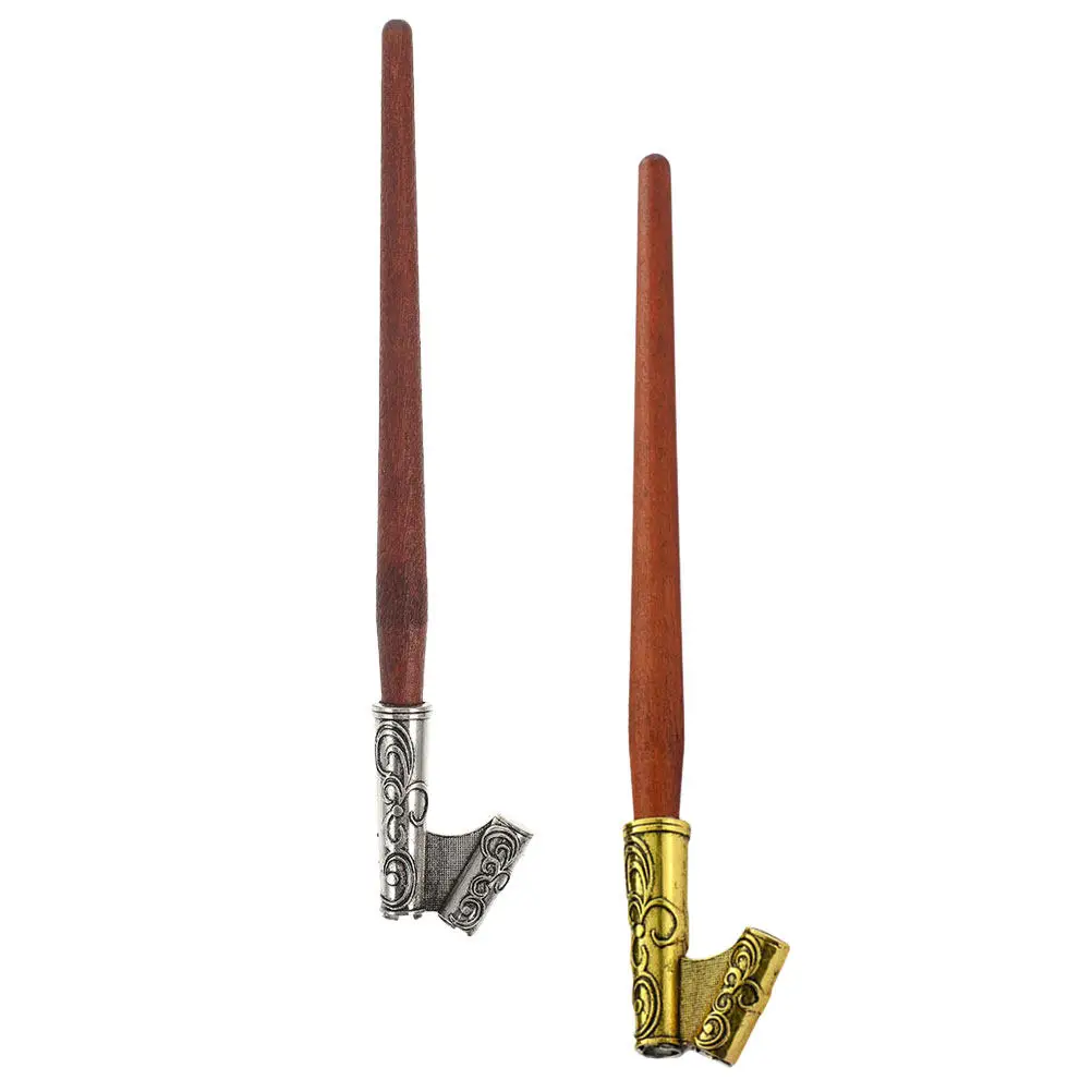 

2Pcs Inspired Dip Pen Holder Vintage Calligraphy Oblique Nib Holder for Spencerian Copperplate Script Art