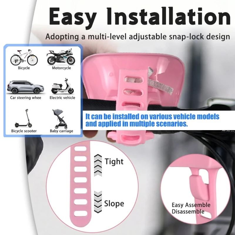 Correa seguridad ajustable para sofá muñeca, soporte Clip para manillar motocicletas para pantallas decorativas,