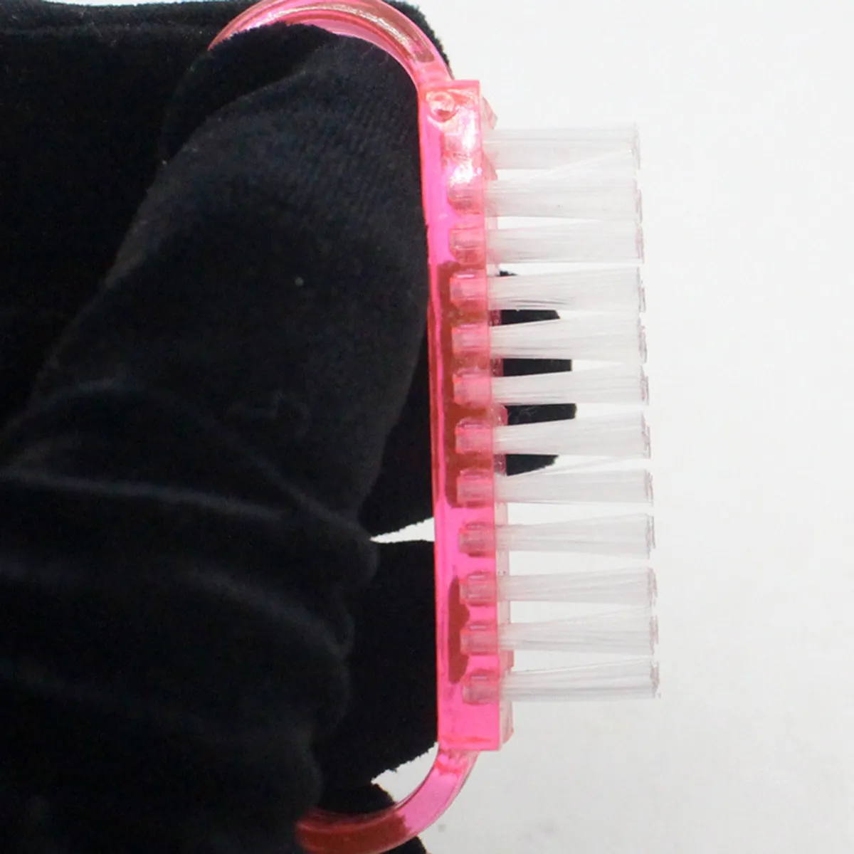 5Pcs Pink Nail Scrubber Brush Set for Hands Feet Nails Deep Cleaning Portable Light Weight Fingernail Cleaner Kitchen Bathroom
