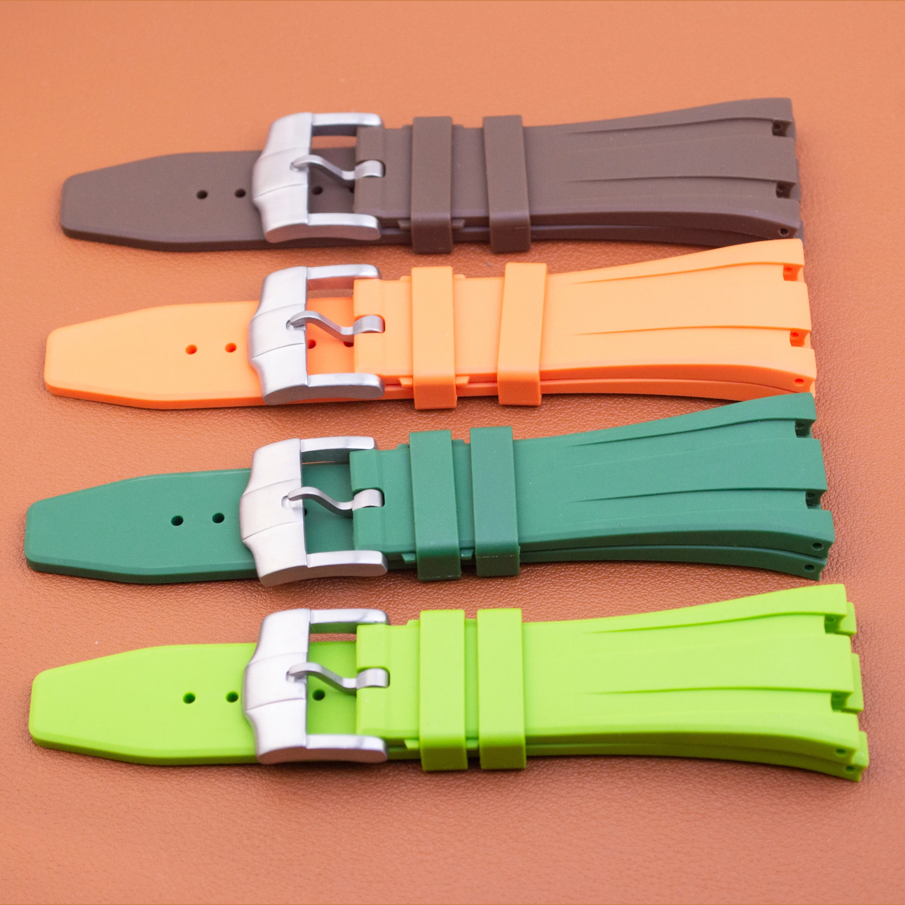 26mm Watch Bracelet For Royal Oak Blue Green Black Yellow Waterproof Sweat-Proof Men Women Durable Silicone Rubber Watch Band