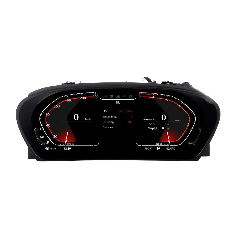 Latest 12.3" Screen LCD Dashboard Digital Speedometer for BMW X6 E71 E72 CCC CIC Cluster Instrument Cockpit Head up Display