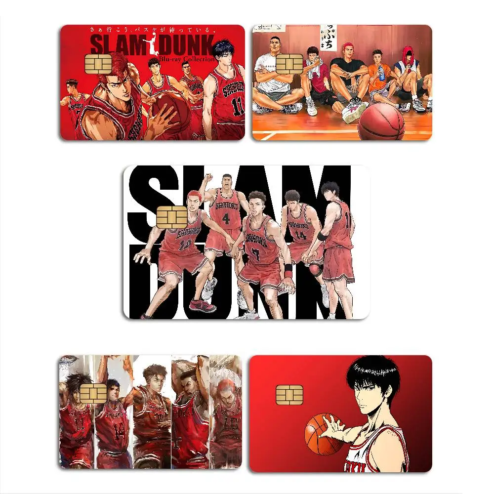 S-SLAMS D-DUNKS Anime Anmie Sticker Film Skin Cover for Credit Card Debit Bank Card Front