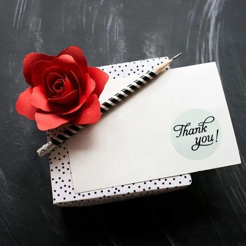 R9JC 500pcs Спасибо наклейки