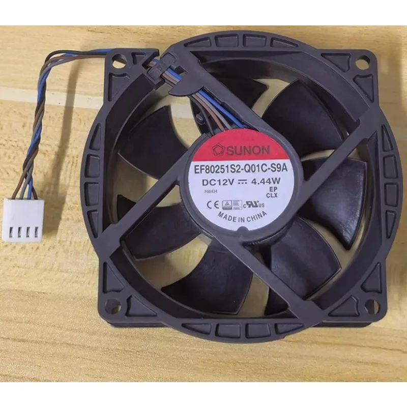 new-cooler-fan-for-sunon-ef80251s2-q01c-s9a-12v-444w-8025-8cm-cooling-fan-80-80-25mm