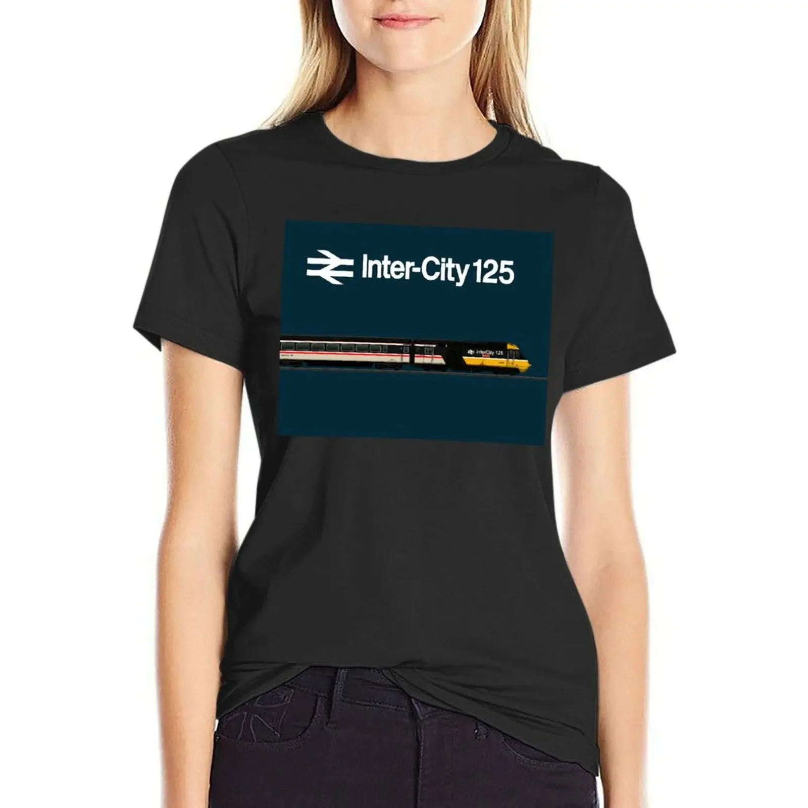 

Intercity 125 locomotive weathered T-shirt anime clothes hippie clothes Woman clothes