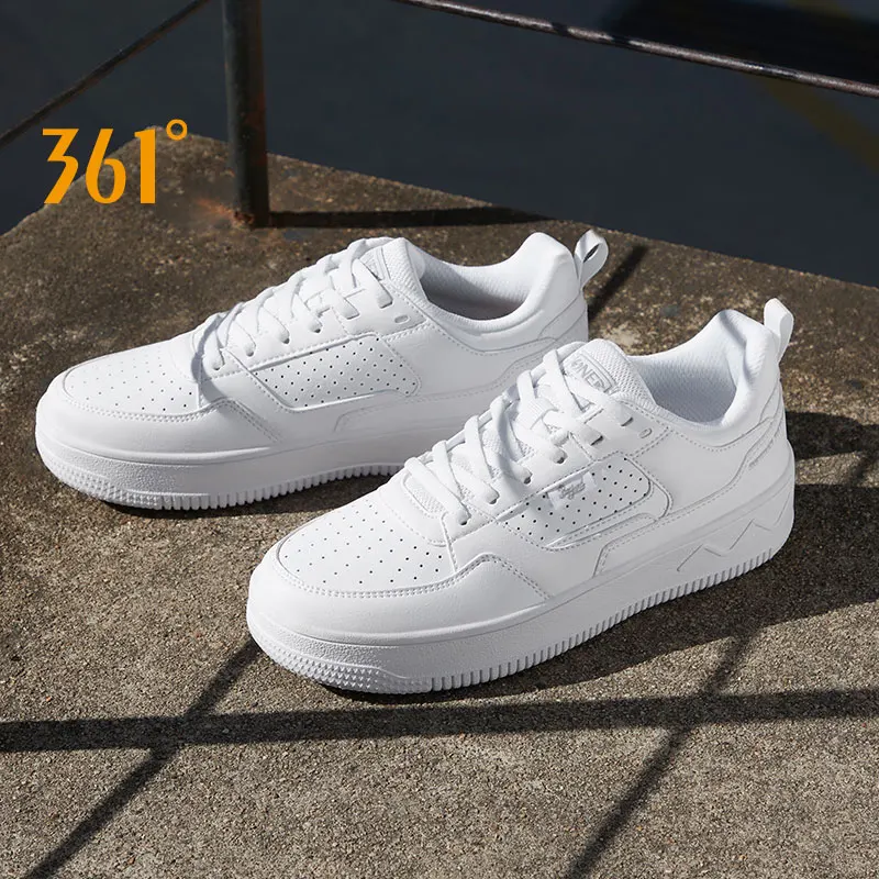 361 Degrees Women Sport Shoes Trend All-Match Thick-Soled Wear-Resistant Non-slip Breathable Casual Female Sneakers 682316604F