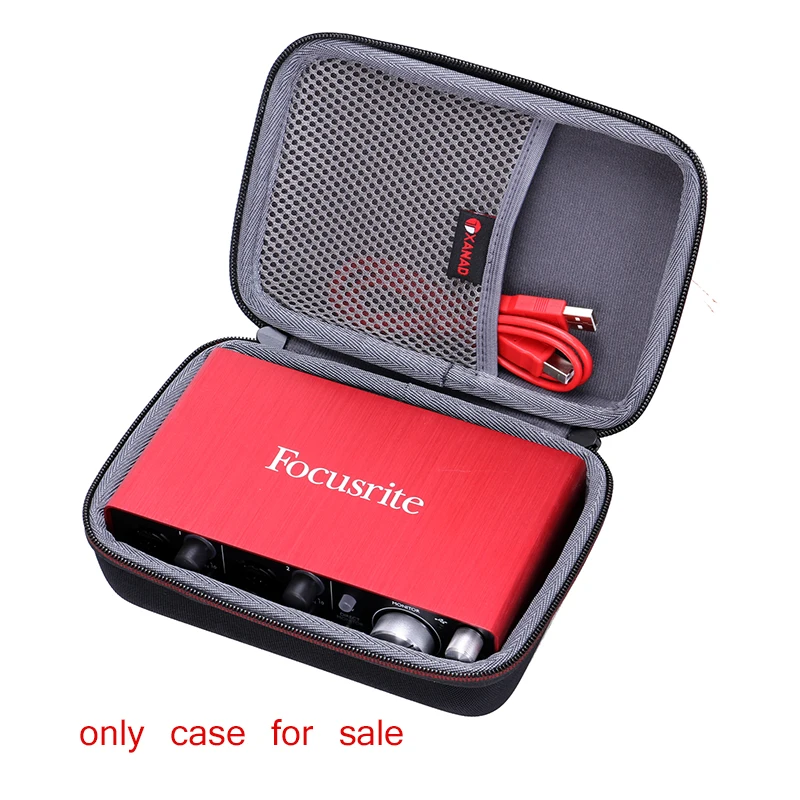 XANAD EVA Hard Case for Focusrite Scarlett Solo (2nd Gen) USB Audio Interface/roland go mixer pro x