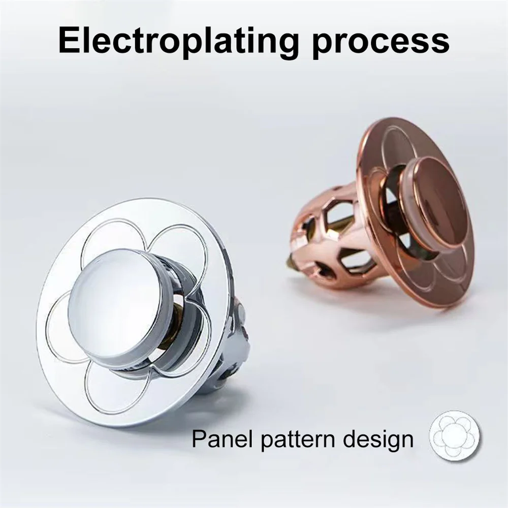 Plug Stopper para pia do banheiro, filtro de drenagem, aço inoxidável, lavatório, acessórios de hardware