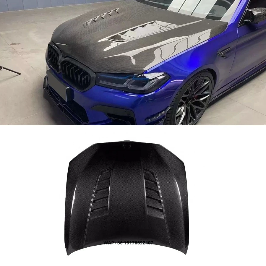 

Car Accessories Dry Carbon Fiber Front Engine Hood Bonnet forBMW New G30 G38 M5 F90 2019+ Car Model