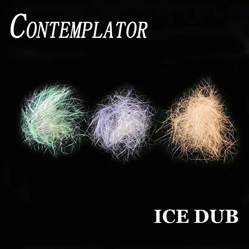 3 Pacotes de Fibra Ice Dub para Atado de Moscas, Pearl Flash Dubbing para Moscas de Truta e Salmão, Nymph e Streamer, Fibra Sintética Holográfica Ice Superior