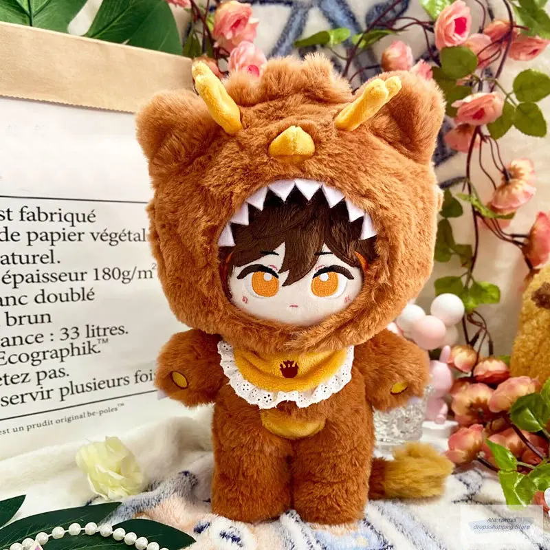 Genshin Impact Zhongli Dragon Plush Arataki Straight Arataki Itto Venti Plushie Change Clothes Soft Stuffed Doll Toy Gift