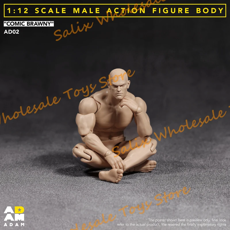 ADAM Studio ADAM-AD02 1/12 مقياس ذكر عمل الشكل الجسم الهزلي براوني عمل الشكل تحصيل لعبة #4