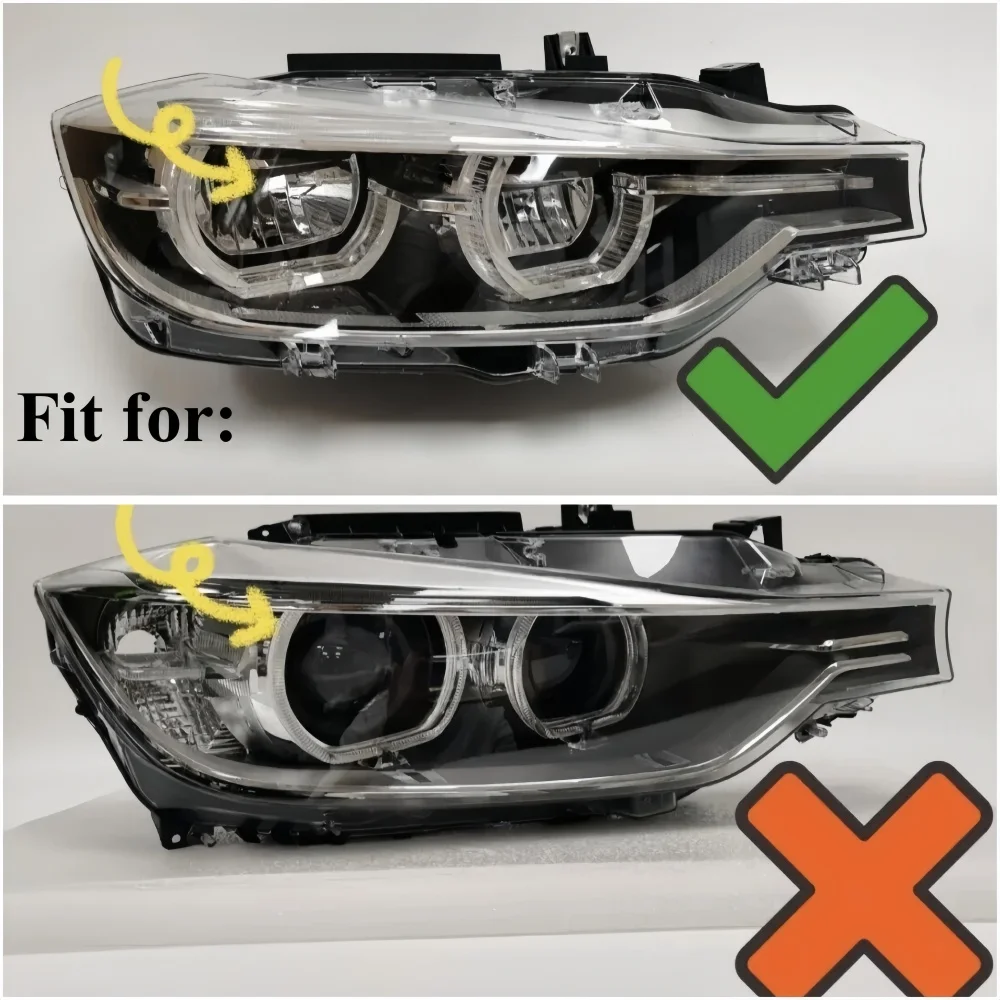 Moduli LED DRL gialli Angel Eyes per BMW Serie 3 F30 F31 LCI 2015-2019 Luce di marcia diurna rossa blu 63117419610 63117419615