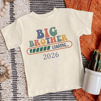 Big Brother 2026 Print Kids Shirt Pregnancy Announcement Clothes Big Bro T-shirt Child Retro Short Sleeve Tee Boys Summer Outfit