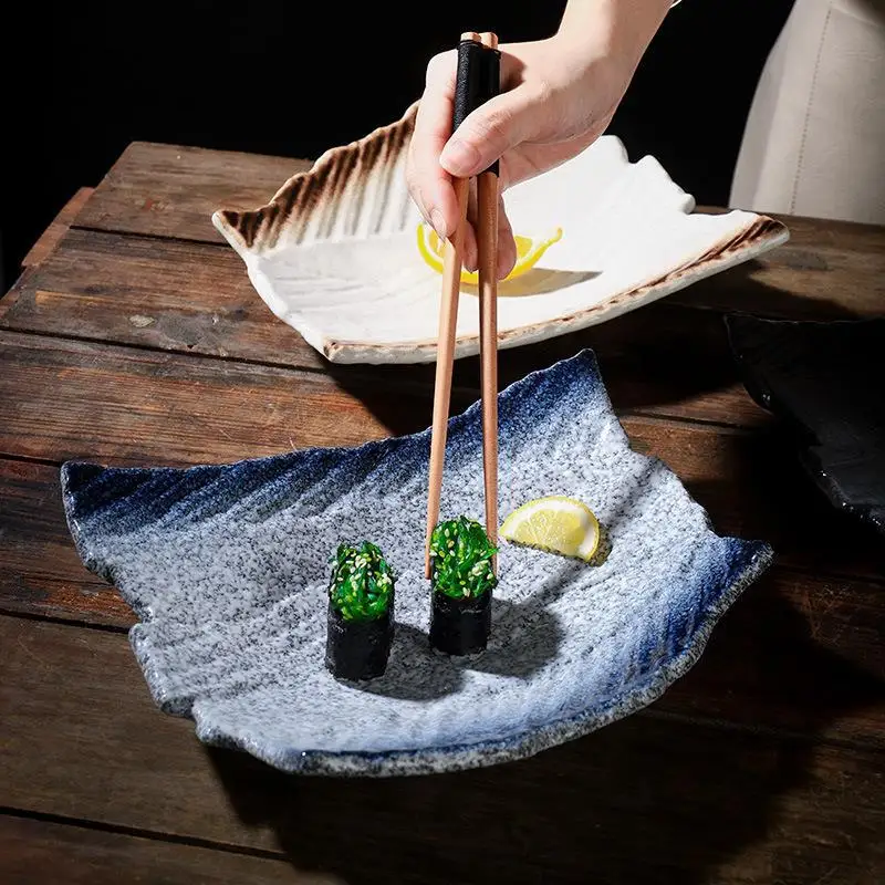 10 Inches Western Food Disks Disks Home Creative 10 Colors Ceramic Tableware Japanese Style Irregular Online Celebrity Disks