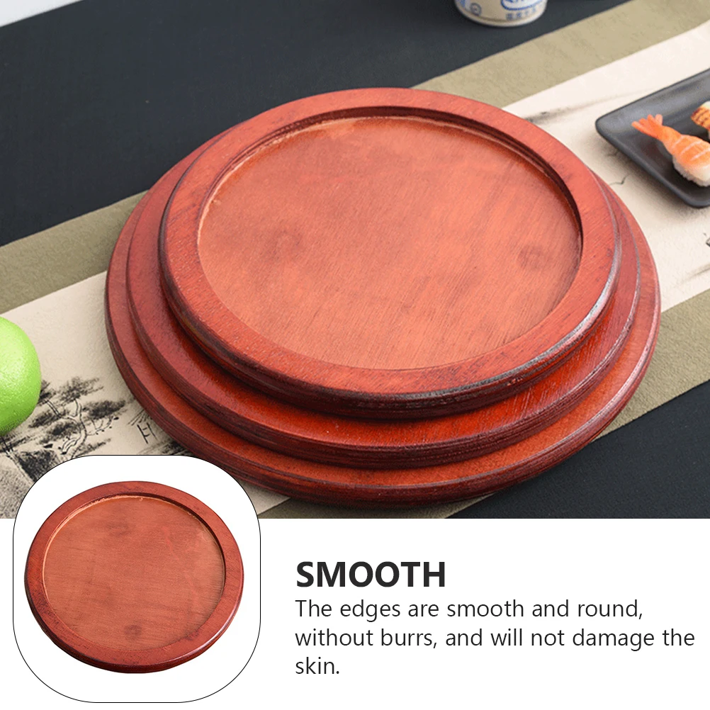 

Insulated Wooden Pot Mat Tray for Kitchen Counter Casserole Holder Natural Hot Simple Plant Base